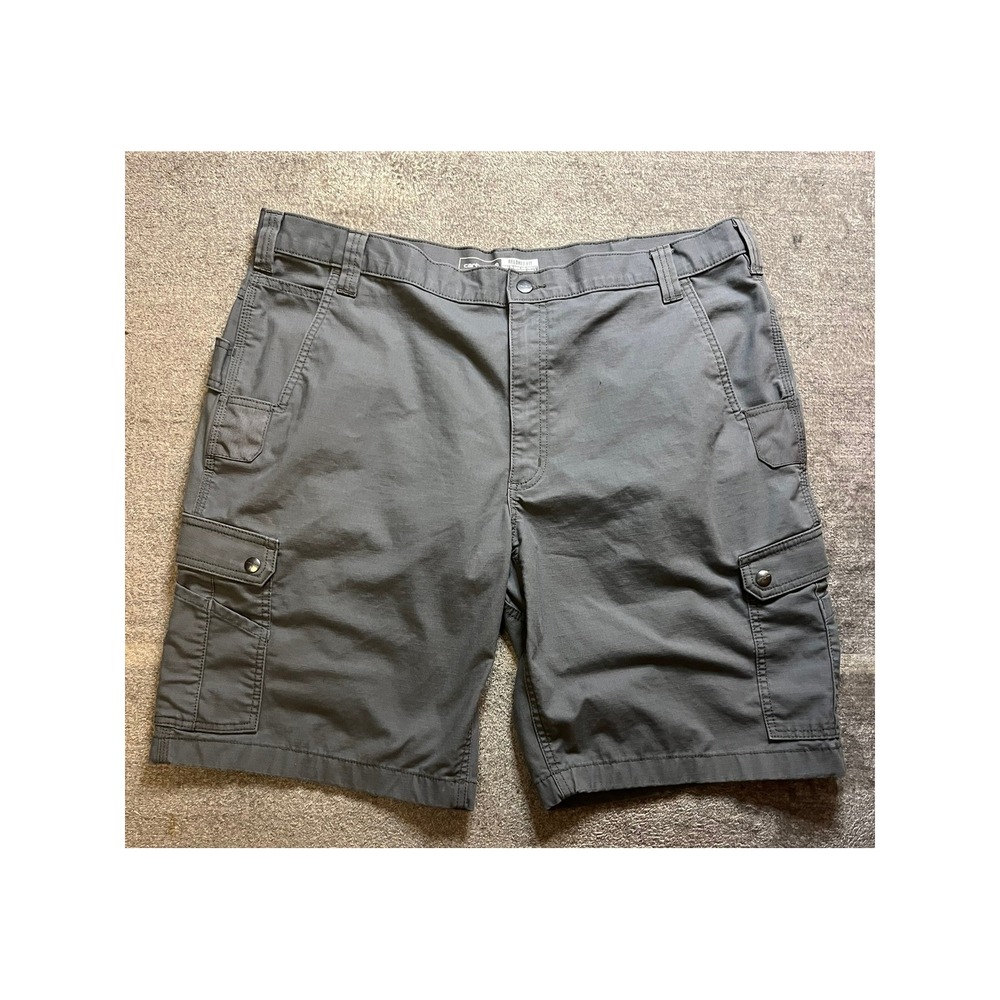 Carhartt Mens Relaxed Fit Cargo Shorts Gray Ripstop Work Utility 42 EUC Workwear